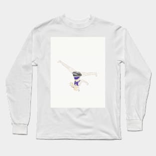 A Gymnast Doing an Aerial Long Sleeve T-Shirt